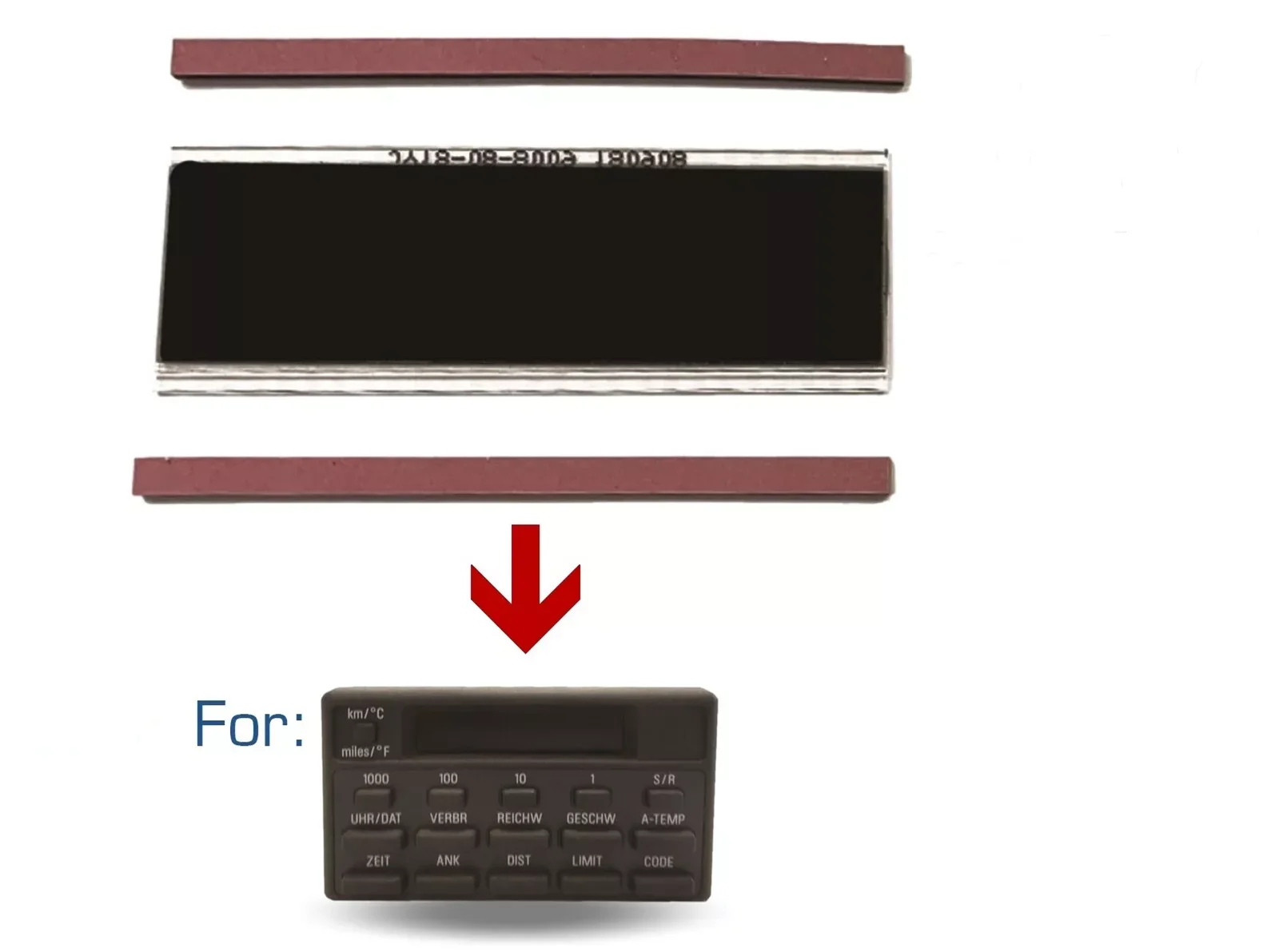 

Встроенный дисплей компьютера только для BMW E32 E34 BC4 4 Siemens BC Ремонт 16-кнопочный ЖК-экран Замена