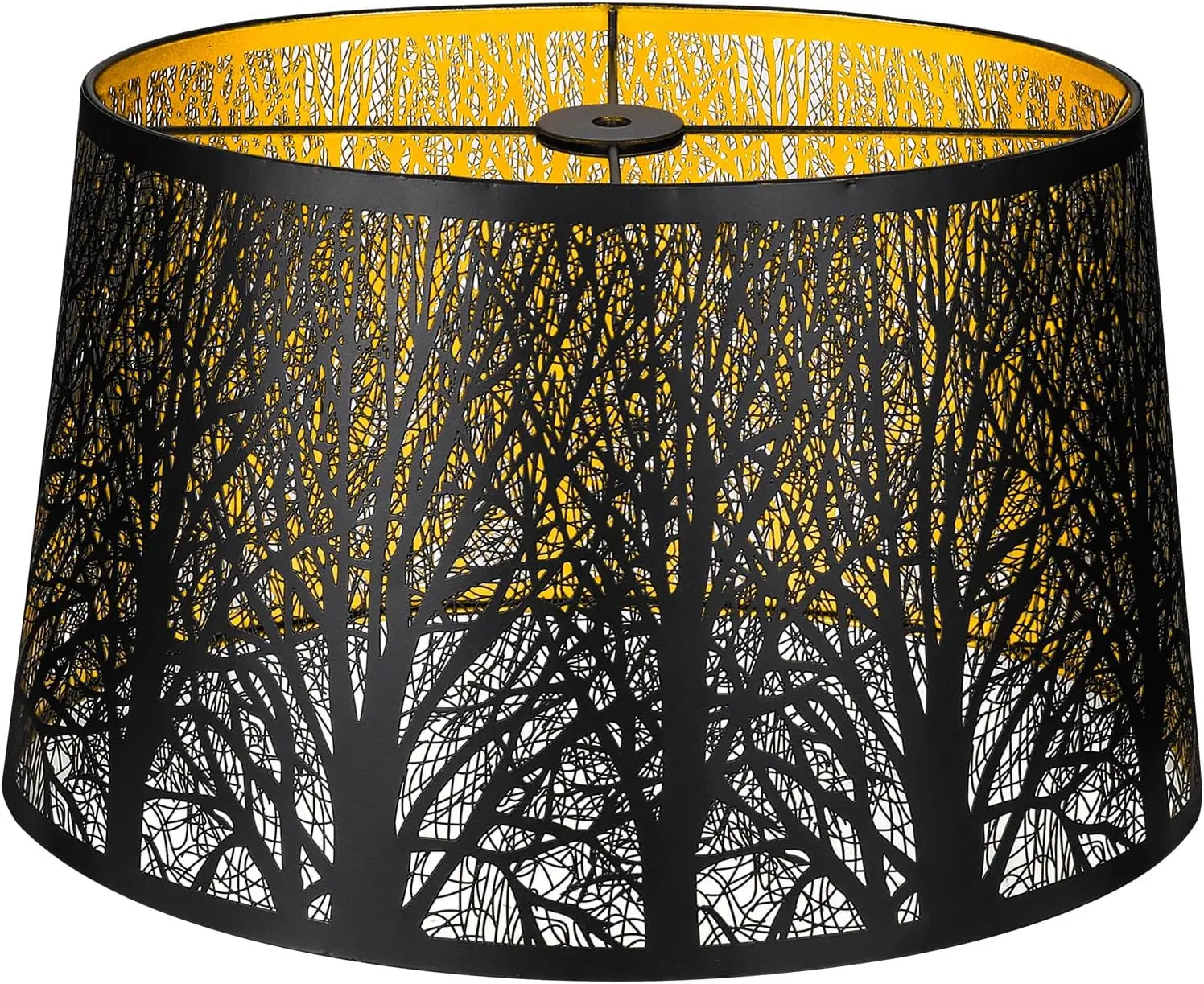 

Metal Lampshade, Large Lamp Shade for Table Floor Lamps, (12×8)'' Top×(14×10.5)'' Bottom×8.5" Height Oval Shade, Etc