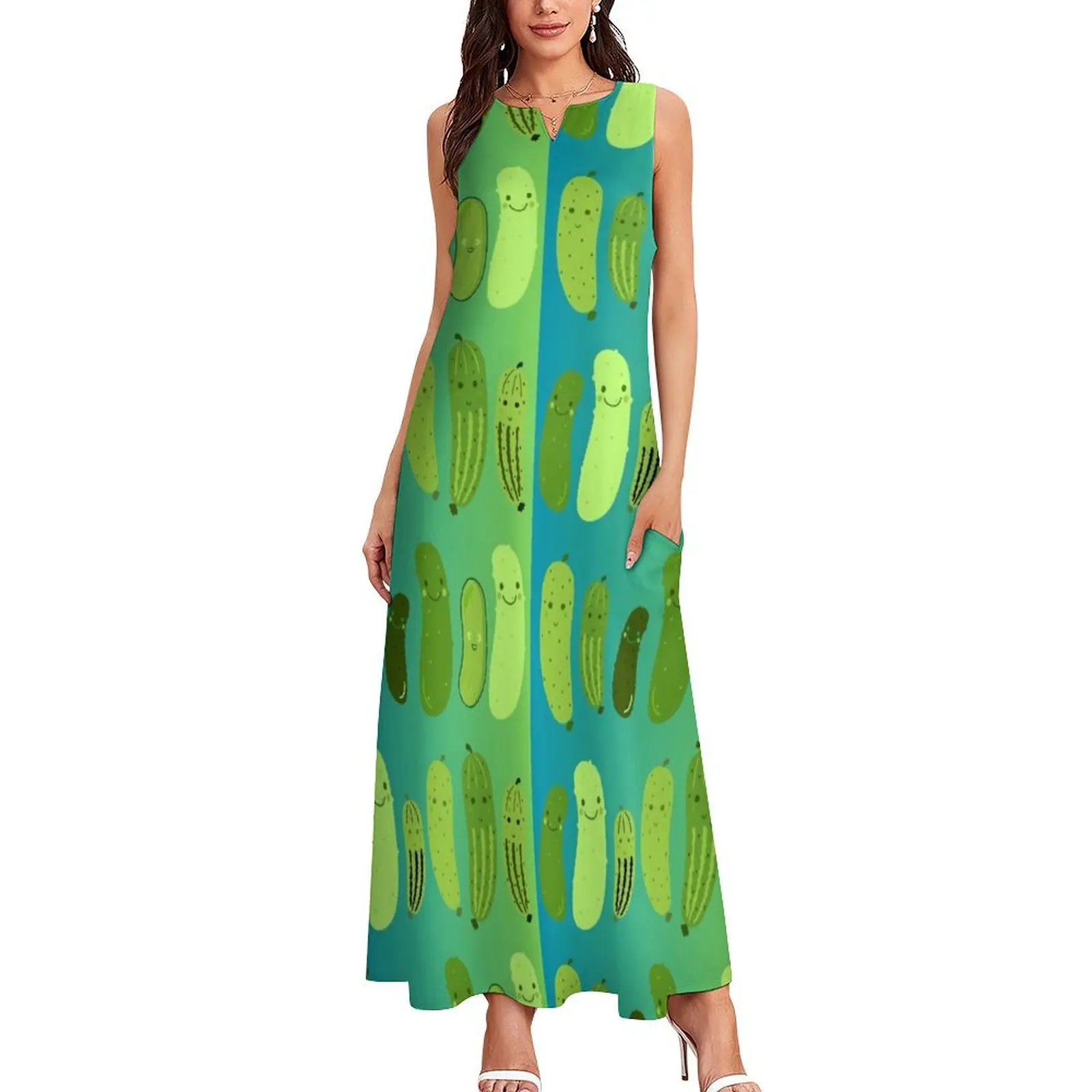 cute pickles Long Dress summer dresses women 2025 dresses for women 2025