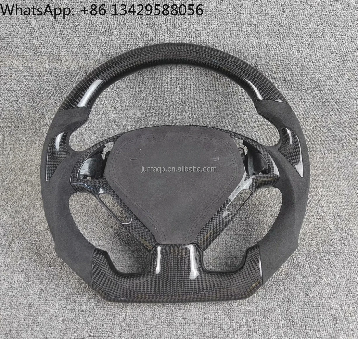 

Infiniti G25/G37/Q60/Q50/QX70 FX35/QX80 G35 FX50 Leather For Alcantara Carbon Fiber Sports Car Part Steering Wheel