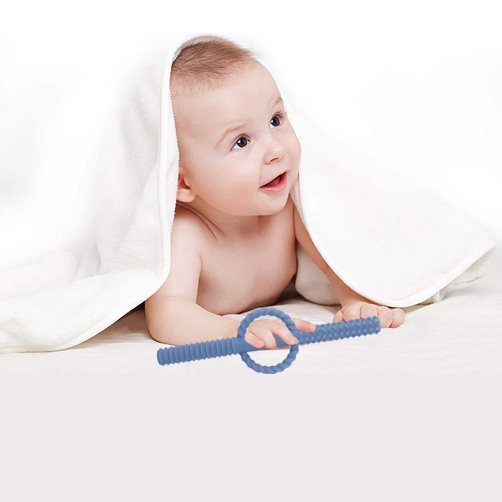 5 pçs bebê dentição silicone oco mordedor para infantil molar alívio sensorial mastigável vara calmante dentes moagem desconforto