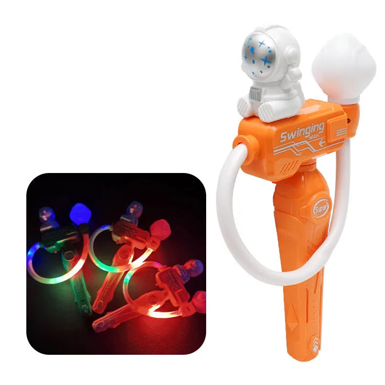 Bola oscilante de astronauta para niños, juguetes con luces, pelota oscilante divertida, juguete creativo brillante para aliviar el estrés