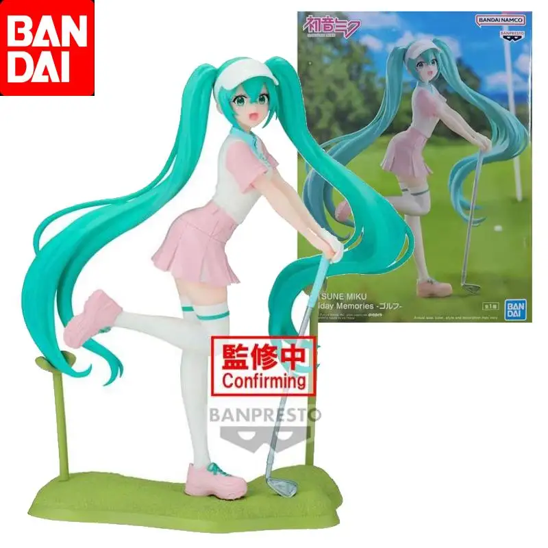 

Bandai Original HATSUNE MIKU Holiday Memories Golf Anime Action Figure Toys For Boys Girls Kids Children Birthday Gifts Model