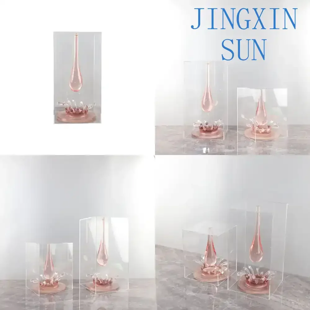 Modern Simple Abstract Acrylic Transparent Resin Water Drop Art Ornament for Home Decoration Living Room Entrance Study Decor