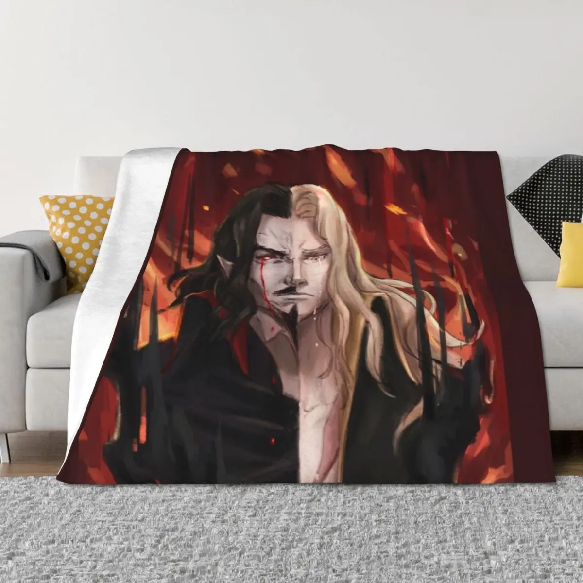 

Castlevania Throw Blanket Bed Fashionable Moving Designers Stuffeds Blankets