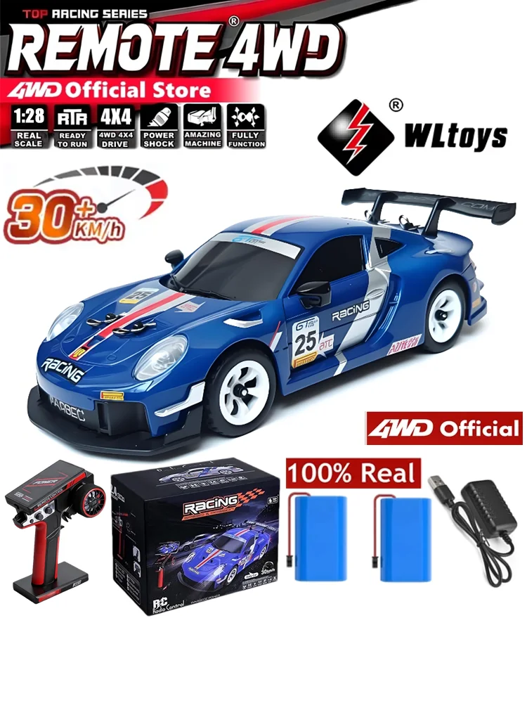 WLtoys 284019 A 284191 4WD RC Auto mit LED-Lichtern Ferngesteuertes Drift-Rennauto Offroad 4X4 Truck 30KM/H Hochgeschwindigkeitsfahrzeug