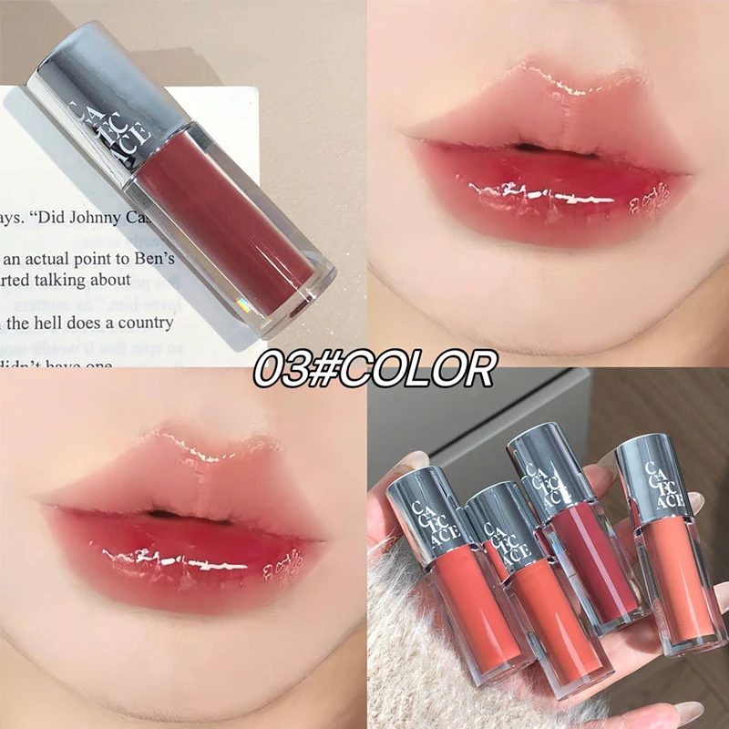 Mirror Watery Lip Gloss Jelly Lip Oil Tinted Hydrating Plumper Moisturizing Lips Glow Makeup Liquid Lipstick Cosmetics Lip Stain