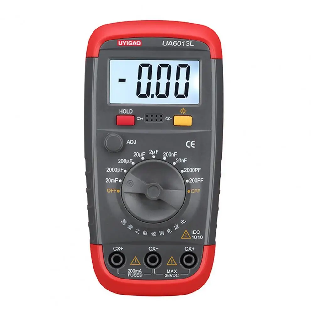 

Convenient Capacitance Meter Small Manual Range Plastic Multimeter Anti Rust Portable Multimeter