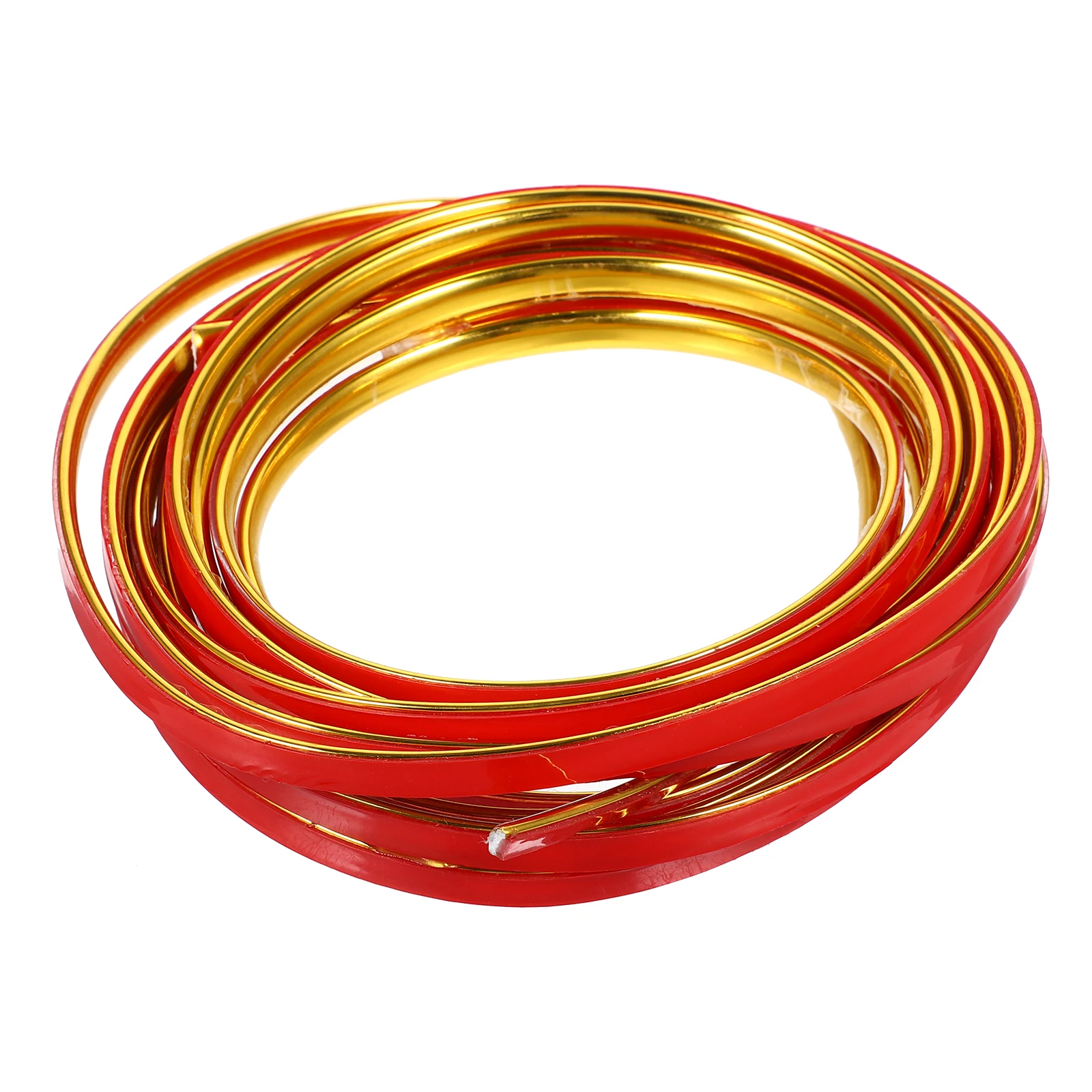 

5M Golden 8mm PVC Waterproof Seam Strips Self Adhesive Wall Moldings Flexible Trim Peel Stick Molding Tile Cabinet Edge