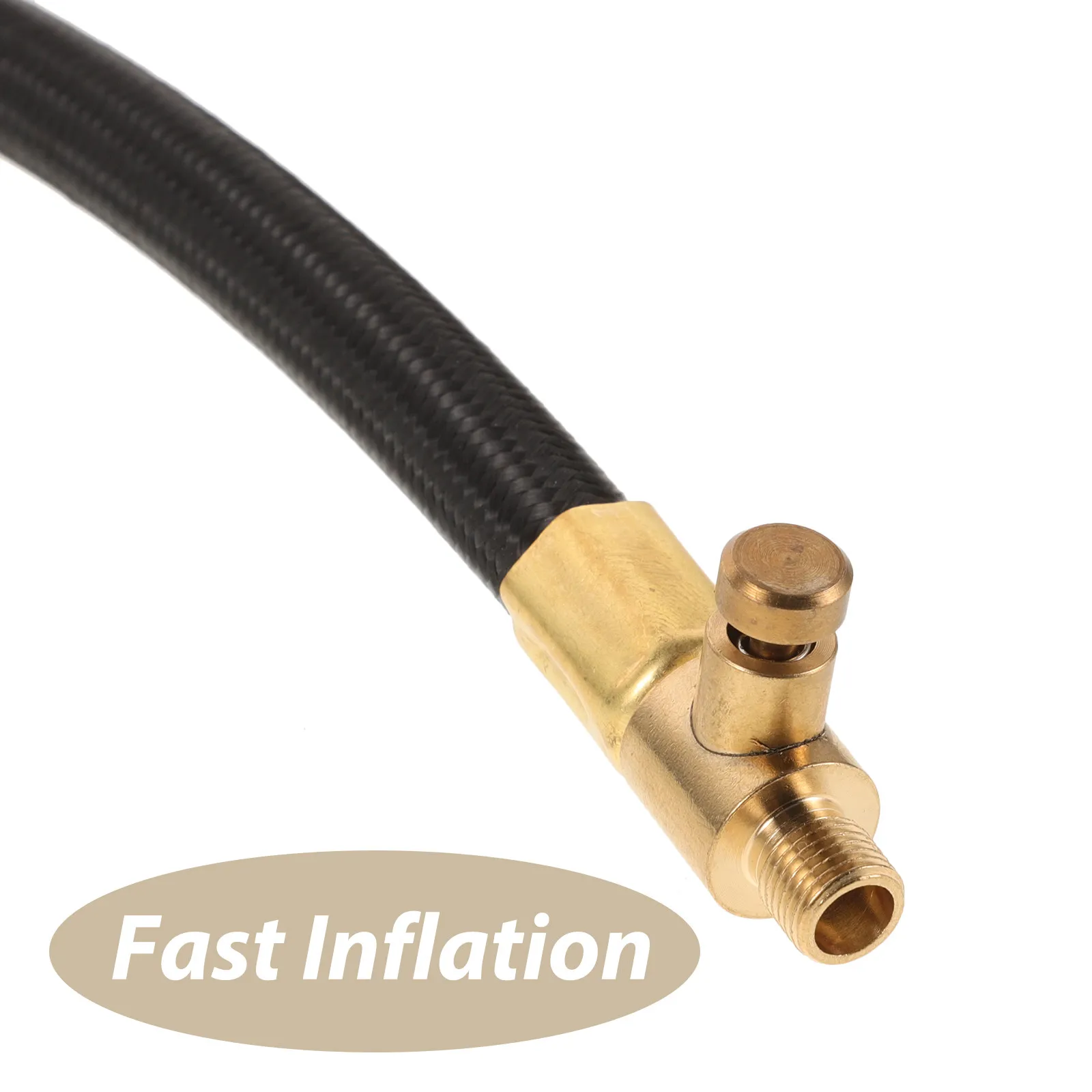 Tire Inflator Extension Hose Compact Lightweight Car Inflation Pump Pipe for Auto Motorcycle Bike Air Compressor Quick Adapter - view 3