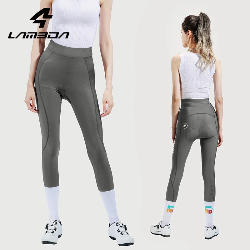 LAMEDA women's cycling pants double EI arrow sun protection cycling trousers with pockets high waist outdoor cycling Long pants