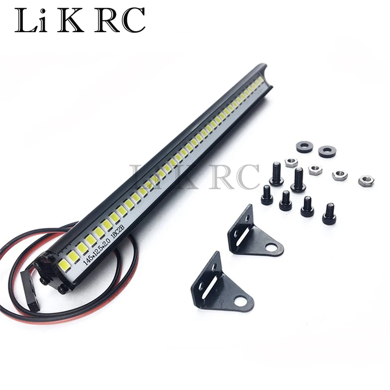 RC Car Universal 54mm 12LED Roof Light Bumper Headlight for 1/10 RC Crawler Axial Capra SCX10 II 90046 RGT EX86100 TRX6 TRX4 D90