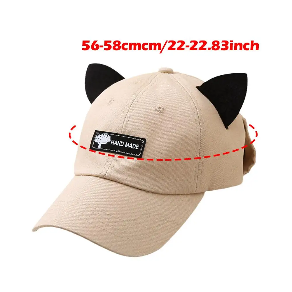 Glasses Baseball Hat Women Men Cat Ears Sun Visor Cap Autumn And Winter Fashion Trends Sunglasses Cycling Cap New 2023