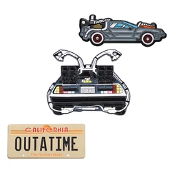 Back To Future Enamel Pin Time Machine Science Fiction Movies Brooch Decor Jacket Lapel Badge Accessory Jewelry Gift