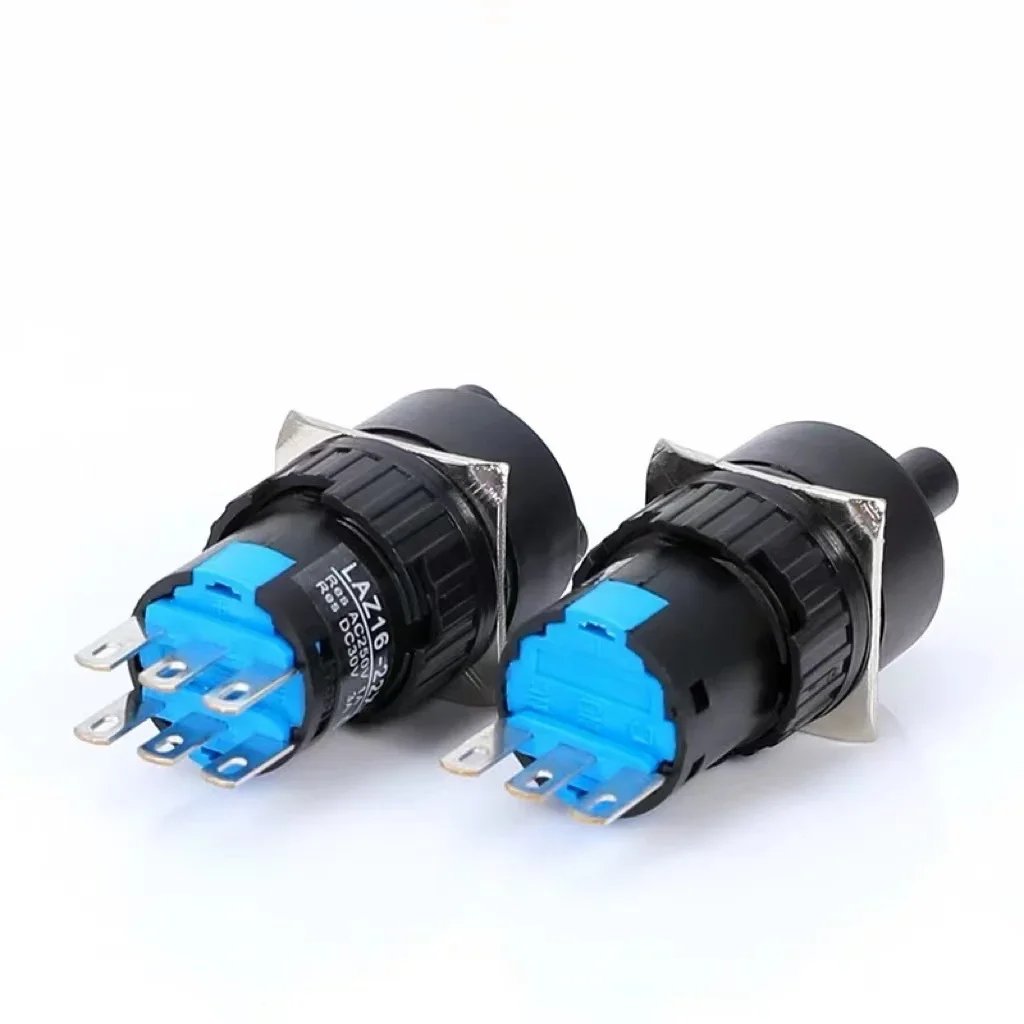 Rotary button switch LA16Y-11X/2 circular two speed self-locking opening 16MM 3-pin selection switch
