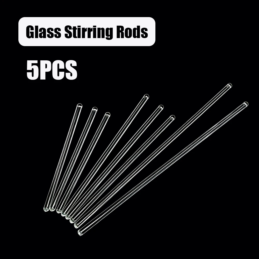 5PCS/Set of Borosilicate Glass Stirring Rods (150/200/250/30