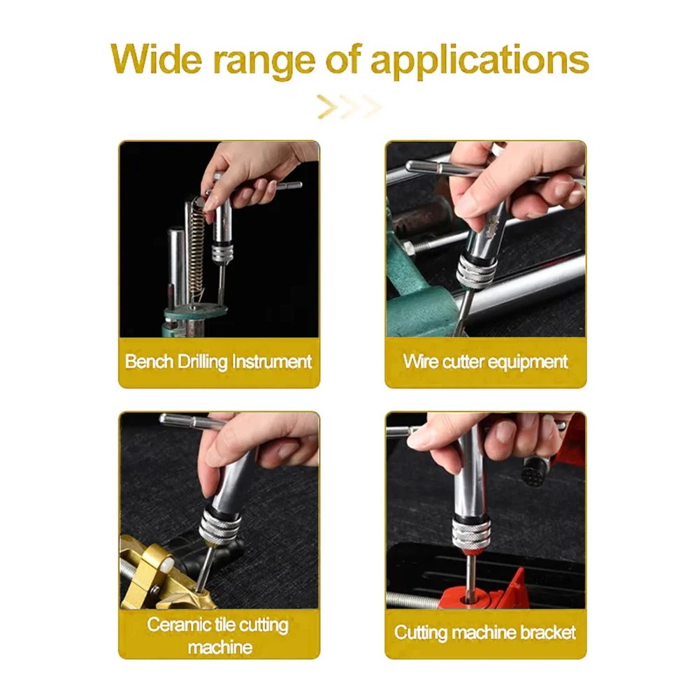 KATWAY قابل للتعديل T-مقبض اسئلة الحنفية دليل وجع M3 M4 M5 M6 M8 متري آلة المسمار الموضوع التوصيل T-شكل أداة HH-AA159 #2