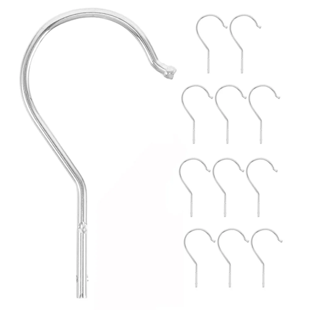

12 Pcs Mannequin Hanger Hangers Drapery Hooks Coat Wardrobe Clothes Organizer Iron for Multi