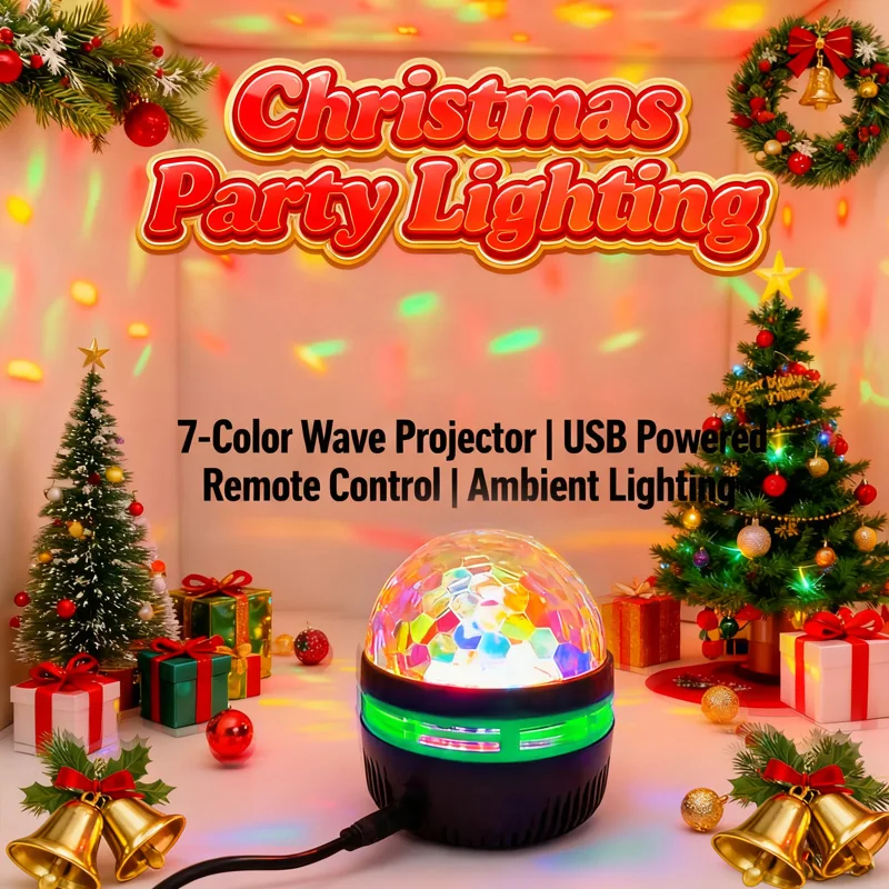 Projetor de luz Ocean Wave - O presente perfeito para alívio do estresse e ansiedade Alimentado por USB com controle remoto para calmar ambiente do céu estrelado