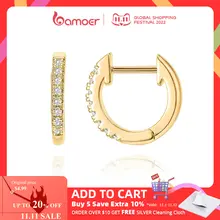 14K Gold Plated Silver Cubic Zirconia Earrings #4