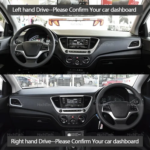 Imagen 2 del producto Cubierta de salpicadero, almohadilla protectora para Hyundai Solaris 2 Accent Verna 2017-2021, parasol para salpicadero de coche, alfombra Anto-UV