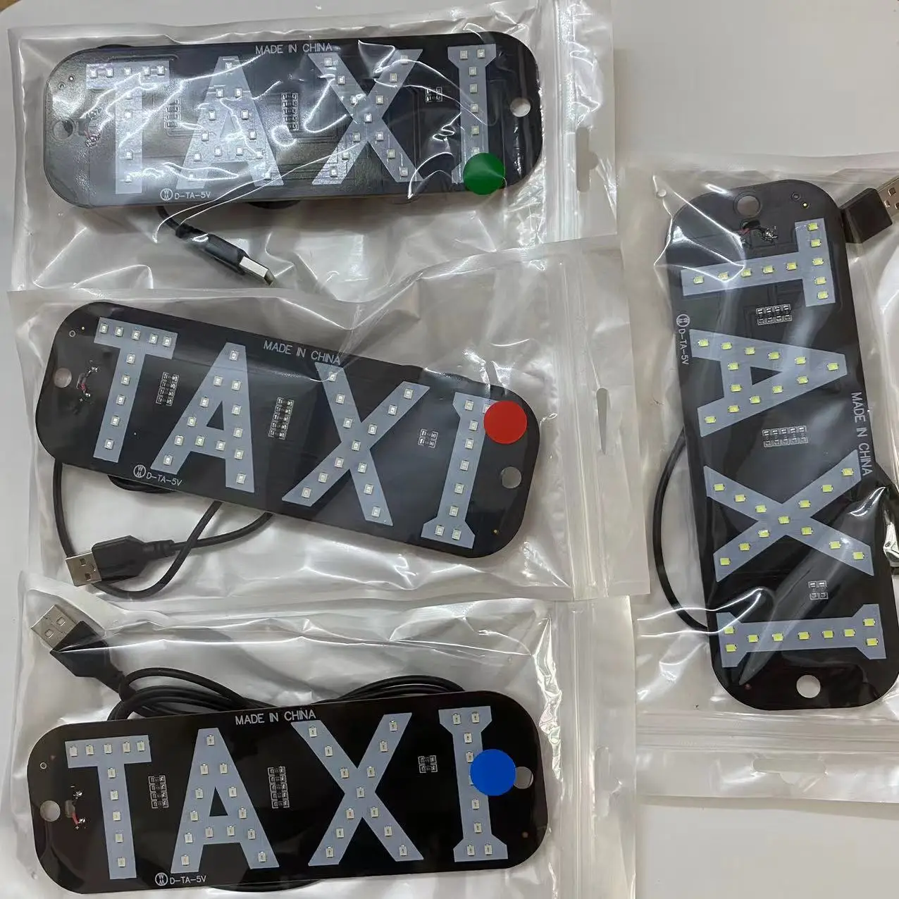 

USB LED Taxi Signal Light Cab Panel Indicator Taxi Logo Auto Decoration Lamp for Vehicle Signal Lighting