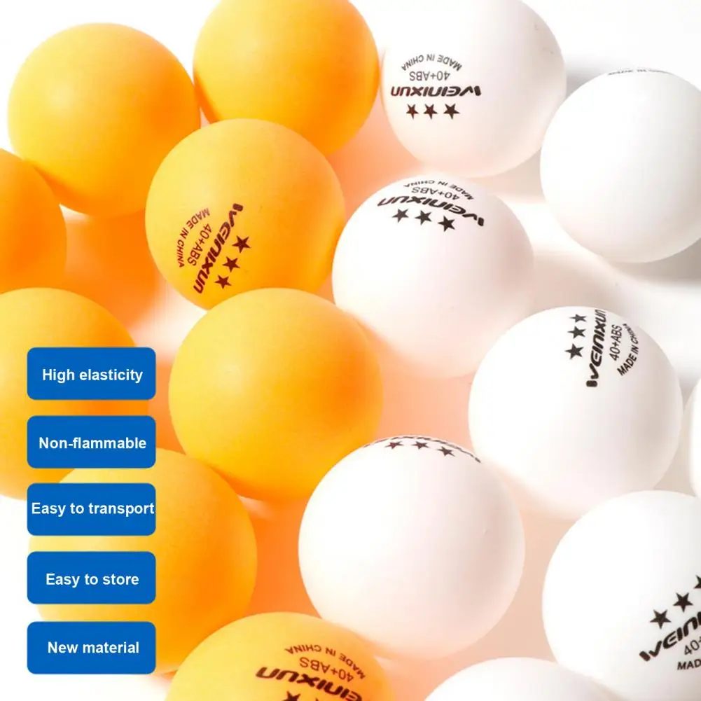 10Pcs G40+ Professional Ping-pong Balls 3 Star Polymer Material Table Tennis Balls TTF Standard Table Tennis For Competition