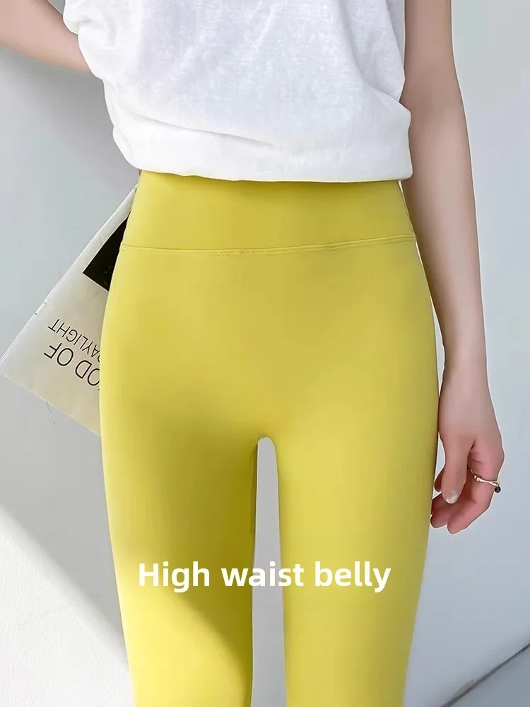 

Summer Thin Yoga Fitn Pants Women's High Waist ark Skin Tight Sports Base Layer Pants Butt Lifting Exercise Trousers