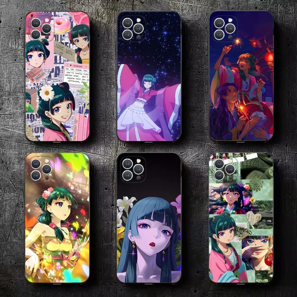 

Apothecary Diaries Maomao Phone Case For iPhone 16,15,14,13,12,11,Plus,Pro Max,XS,X,XR,SE,Mini,8,7 Soft Silicone Black Cover