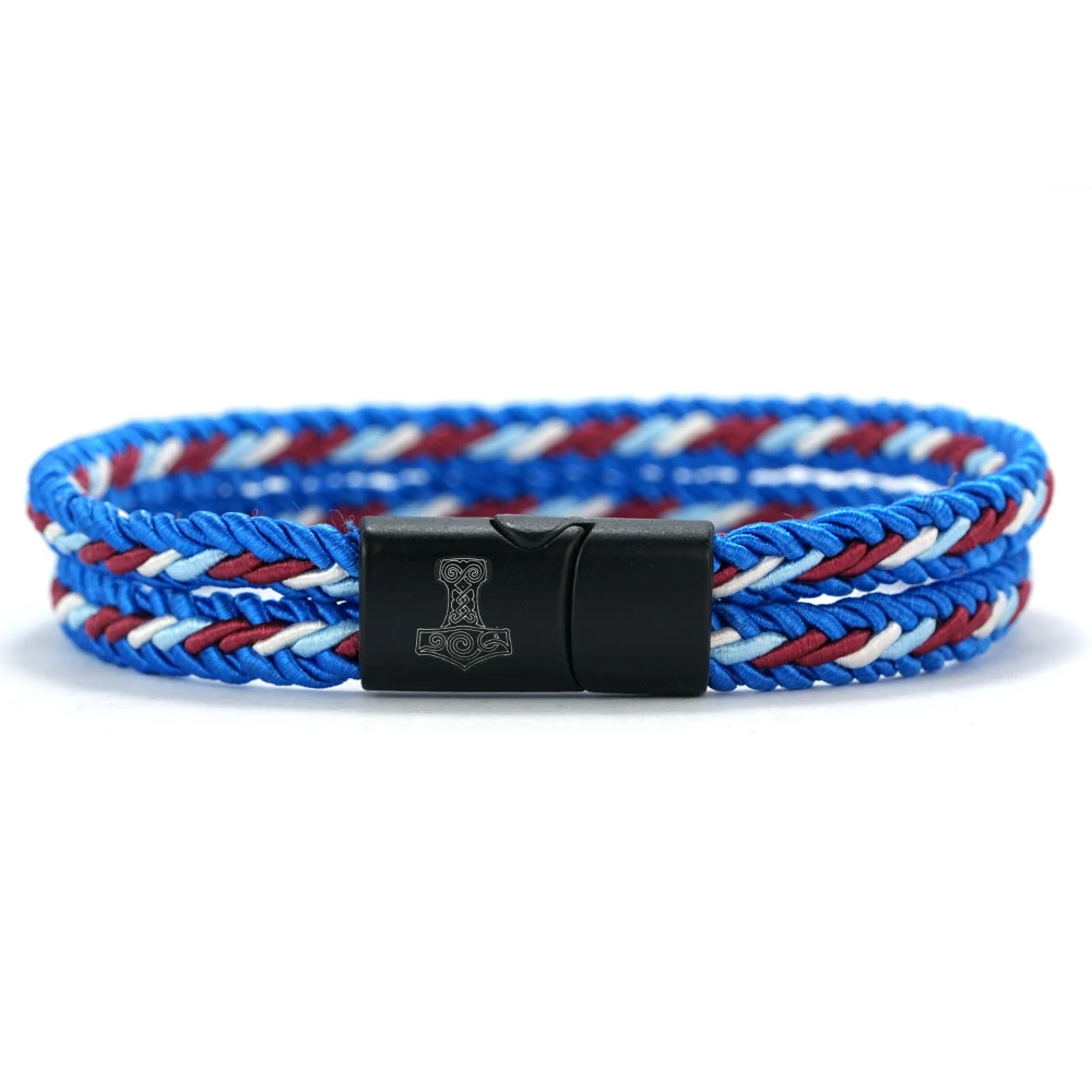 Unique Ethnic Fabric Cord Bracelet For Men Multi Colors And Sizes Available Durable Sweat Resistant Wrist Accessory Viking Joias view 6