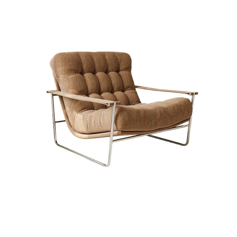 

Nordic retro single sofa chair simple small apartment home living room bed and breakfast lazy chair balcony leisure chair