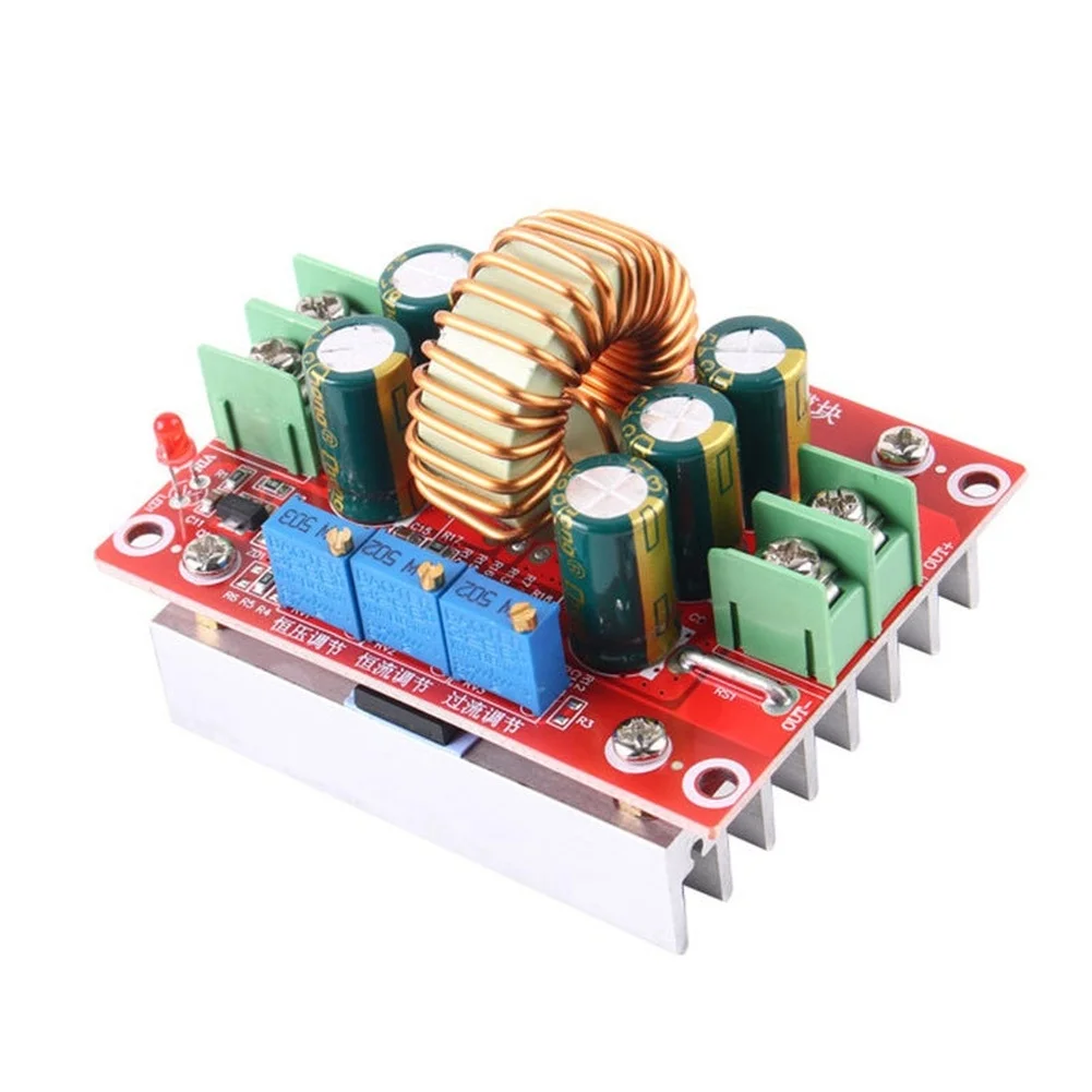 1Pc 300W DC-DC Voltage Regulator Adjustable Current Power Supply Module 12A Step Down Converter For LED Driver Battery Charging