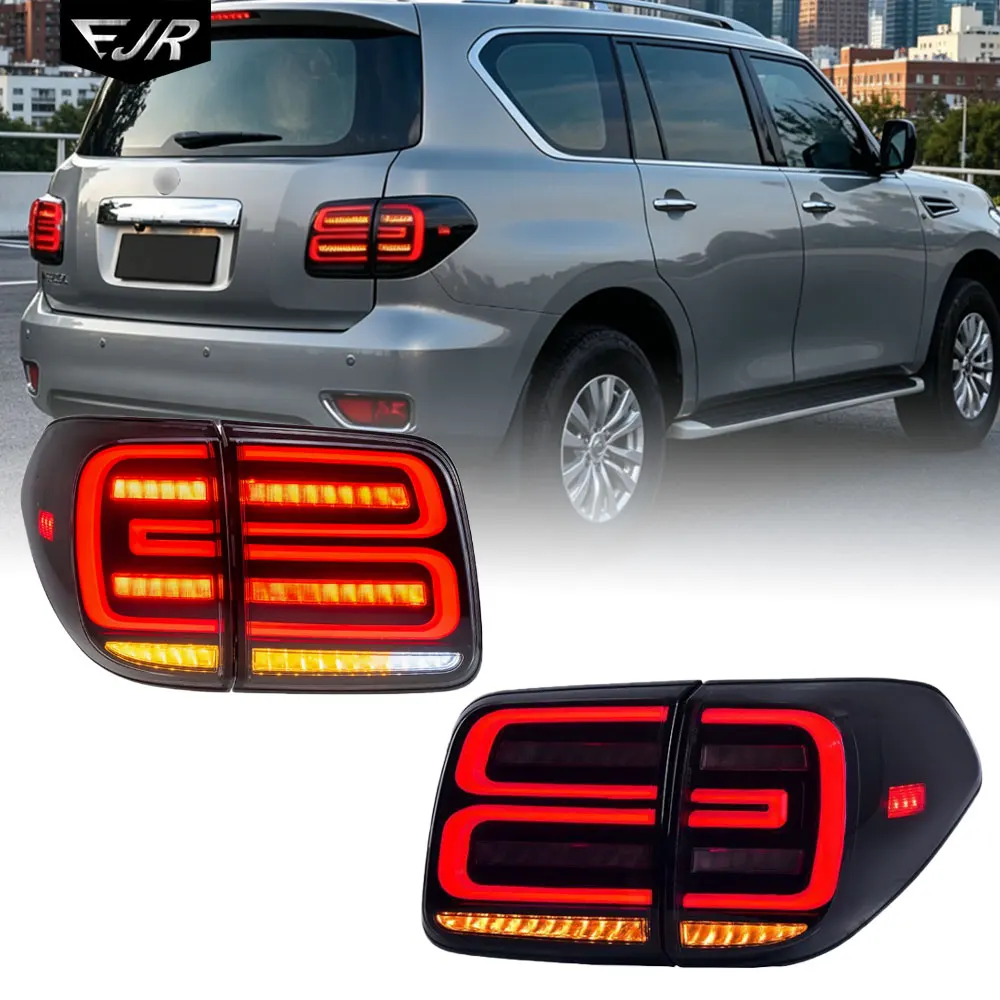 

For Nissan Patrol Y62 2012-2019 Tail Light Assembly Modified LED Taillight Rear Brake Driving Lights Auto Back Lamp Accessory