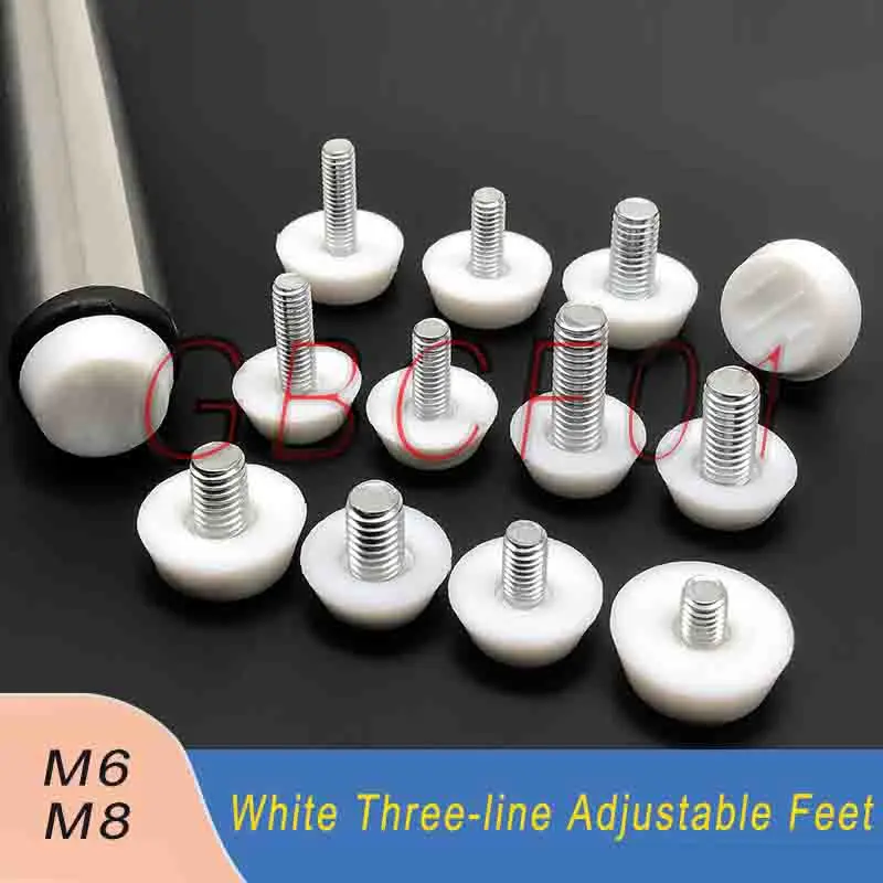

Screw Leveling Feet M6 M8 Three-Way Adjustable Anti-Vibration Furniture Feet Heightening Pads Shelves Cabinet Feet Supports
