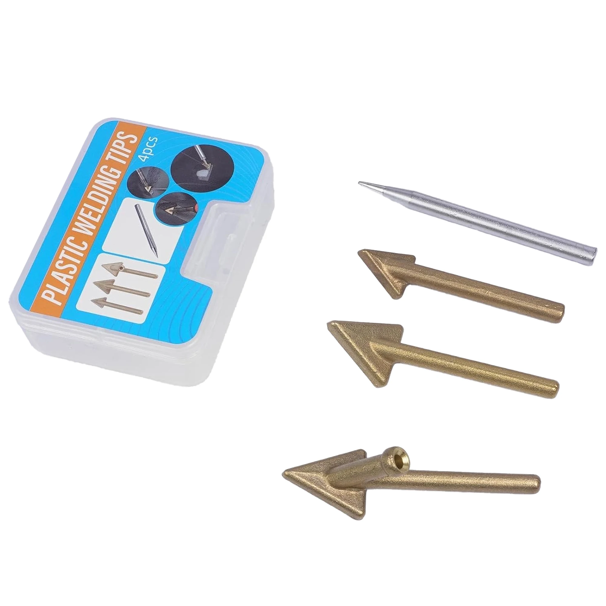 Pistolet à souder en plastique, Kit d'outils de réparation de pare-chocs, fer à souder 80W, pointes de lissage en cuivre et acier inoxydable, fixation des fissures du garde-boue du corps automobile