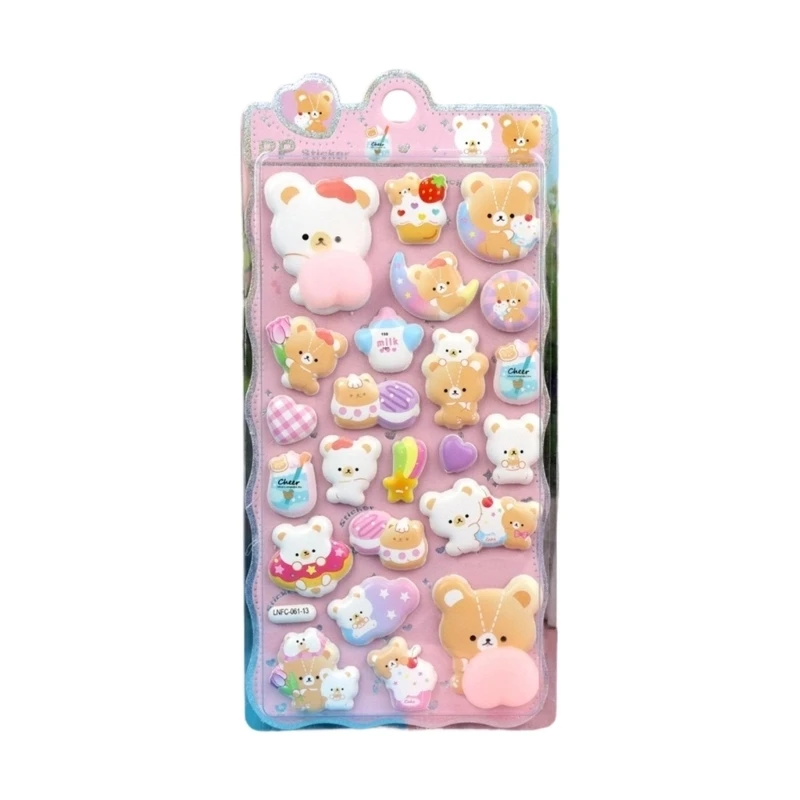 E74E Fidgets Toy Fidgets Sensory Toy Animals Sticker Decal Decorative Sticker Gift