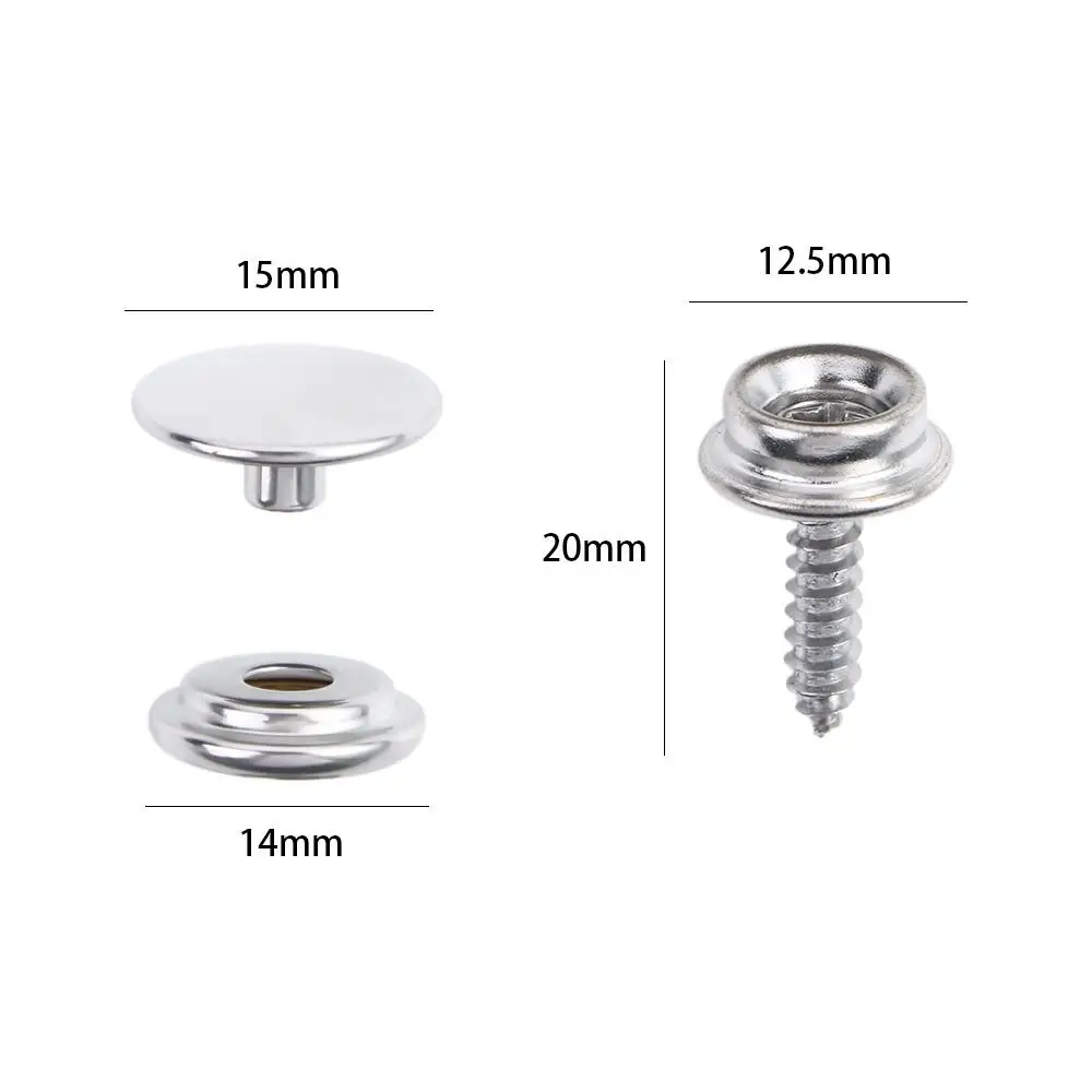 Accessories Furniture Marine Yacht Boat Tapping Snap Fastener Kit Sockets Buttons Snap Fastener Screw Kit Canvas Cover Tools