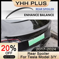 Спойлер, крыло, губа, матовый узор из углеродного волокна для Tesla Model 3/Y 2017-2024, аксессуары, модель 3, модные внешние запчасти из АБС-пластика, лидер продаж