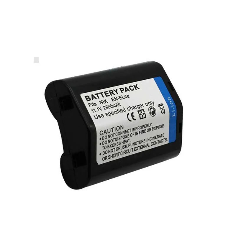 11.1V 2800mAH EN-EL4 EN EL4 EN-EL4a Camera Bateria for Nikon D2H D2Hs D2X D2Xs D3 D3S F6 MH-21 Cameras