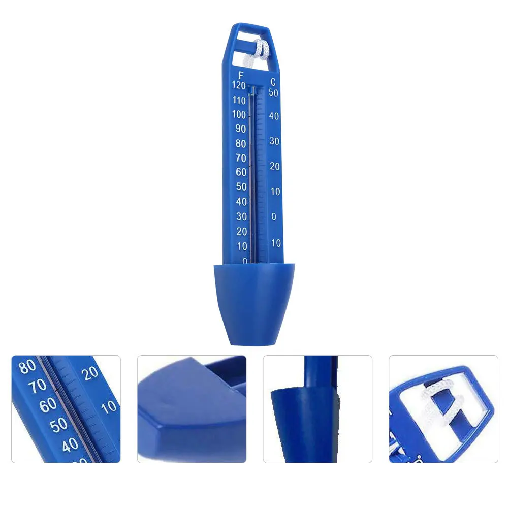 

1Pcs Floating Pool Thermometer Highly Durable Plastic Temperature Measurement Tool for Swimming Pools Fish Tanks and Bath Tubs