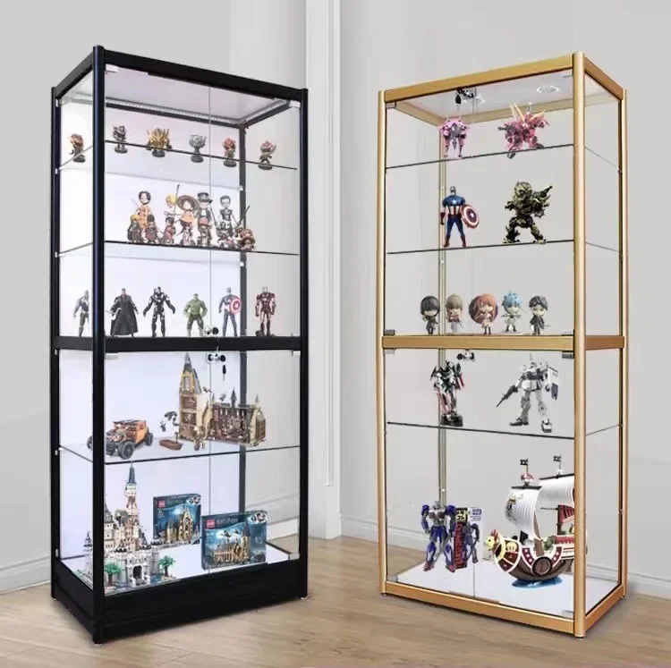 Antique Museum Display Stand Cosmetics Display Cabinet Glass Counter Exhibition Hall Sample Room Showcase