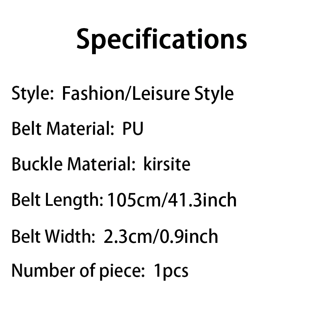 1 Stück Damengürtel, trendiger Gürtel mit quadratischer Schnalle, hochwertiger, echter weicher PU-Ledergürtel, gepaart mit Rock, Arbeitshose, Jeansgürtel, Unisex – Detail 1