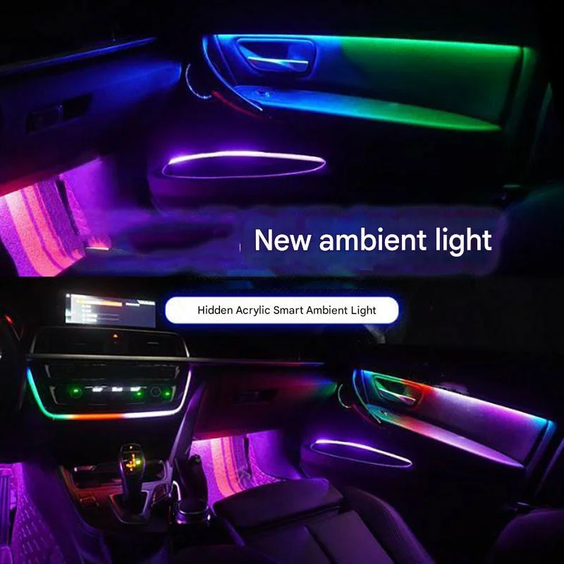 For Honda Civic INTEGRA 16-21 22 Car RGB Chasing LED Ambient Light Kit APP Voice Button Control Auto Decorative Atmosphere Kit