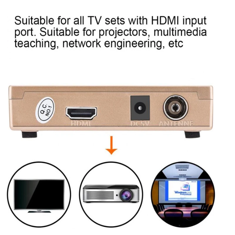 RF to HDMI-compatible Adapter digital program selector Analog TV Receiver Converter box System Selector full intelligent HDTV