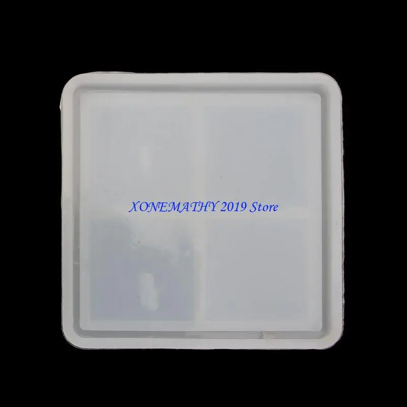 

F42F DIY Clear Dynamic Liquid Square Bag Silicone Mold Resin Casting Craft