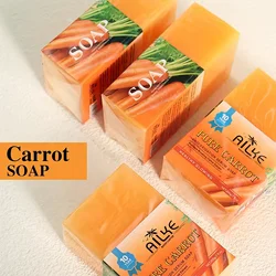 AILKE Carrot Anti-Oxidation Serum Soap, Skin Brightening Soap Bar, Cleaning Stains