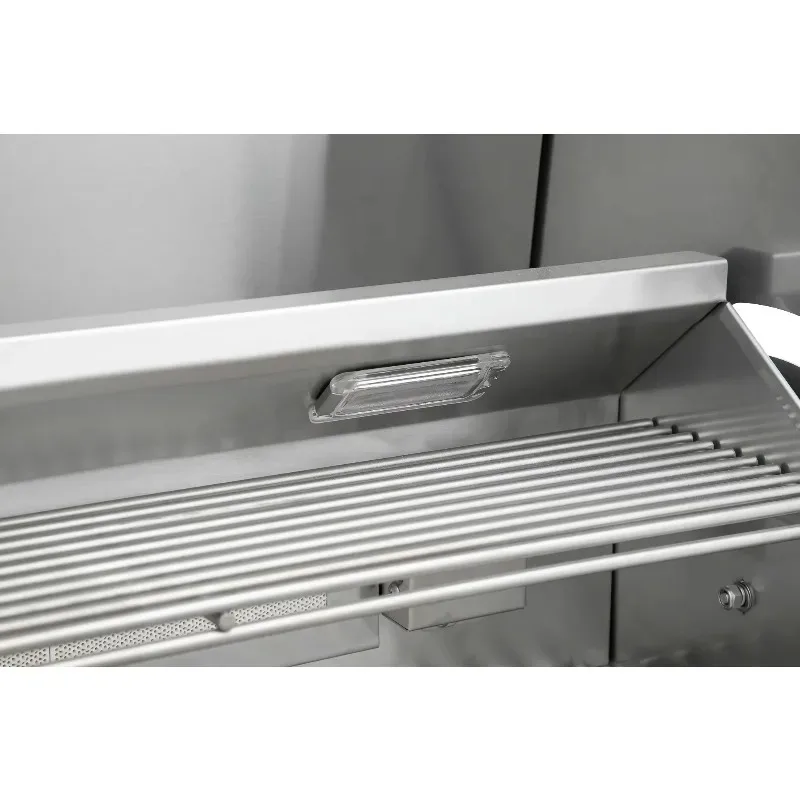 

Outdoor Stainless Steel BBQ Grill Oven 4-Burner Rapid Heating Rotisserie Metal Steak Oven for Culinary Professionals