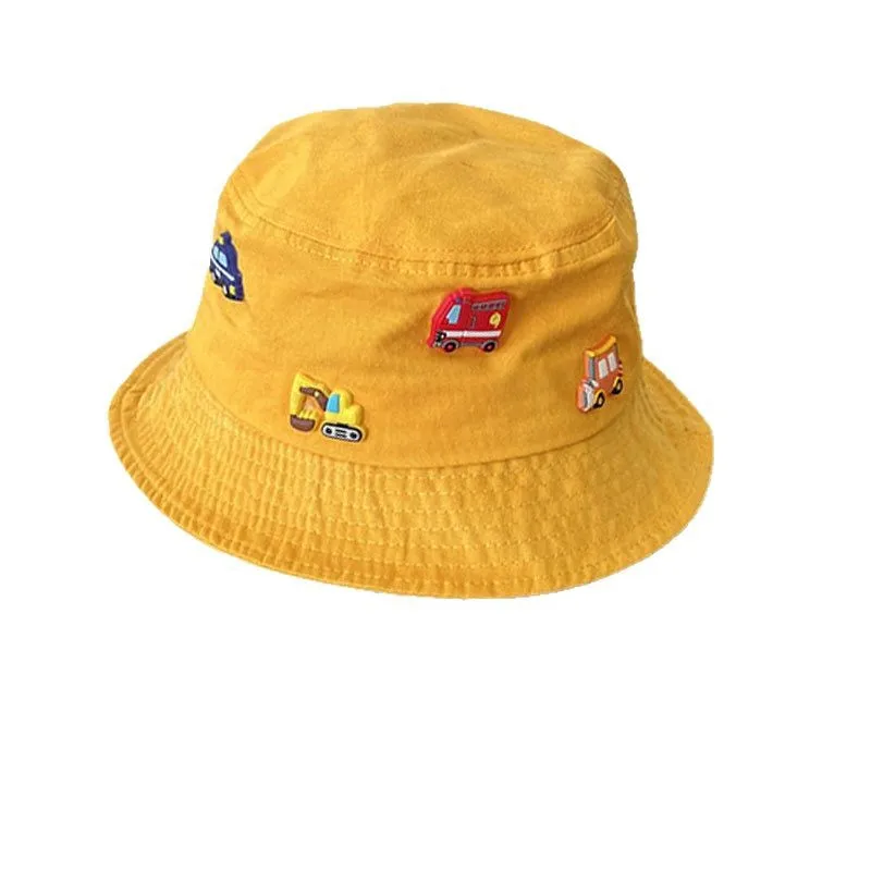

2025 New Children's Japanese Style Children Sunshade and Sunscreen Increase Eaves Spring and Autumn Engineering Car Hat