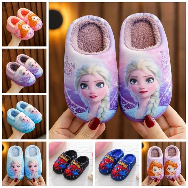 Children s Slippers Winter Disney Children s Indoor Slippers Children Cartoon Aliexpress