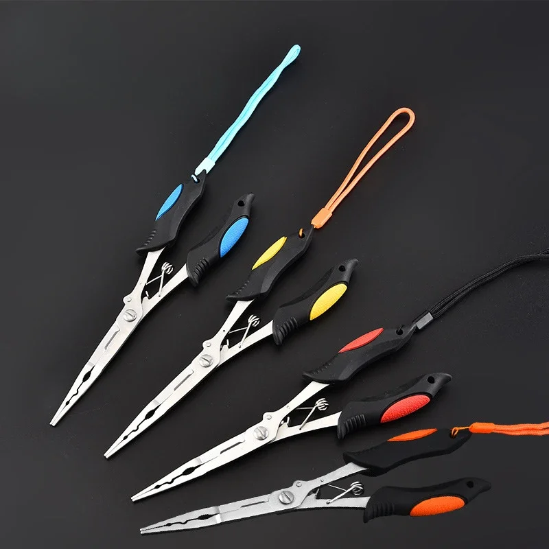 

Lua Pliers Multifunctional Lua Fishing Accessories Gear Fish Mouth Pliers Hook Remover Outdoor Fishing Stainless Steel